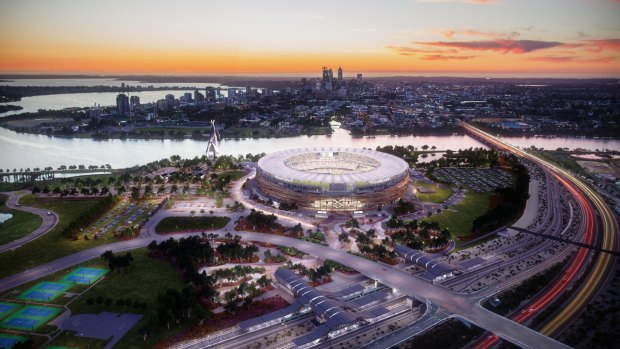 Artist's impression of Perth Stadium