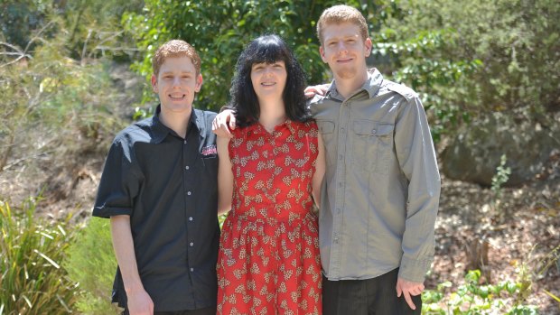 Success: Nixon triplets (left to right) Simon, Rachel and Liam all received their VCE results today. 
