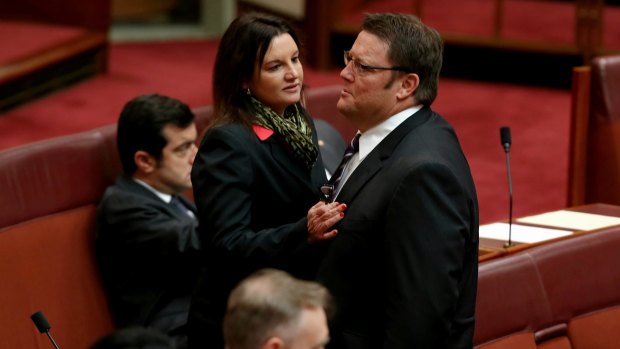 Independent senators Jacqui Lambie and Glenn Lazarus. So many parties named for their leaders is a risk.