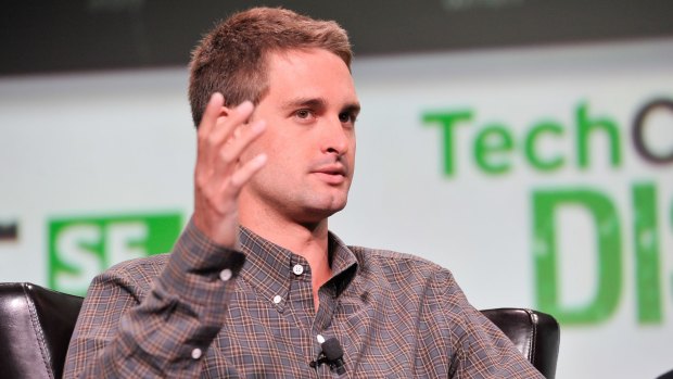 Snapchat founder Evan Spiegel.