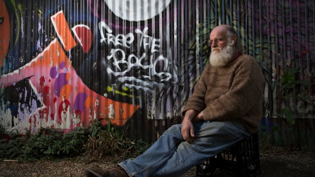 Michael Balderstone, President of Australian Hemp Party and Nimbin Hemp Embassy in Nimbin, NSW, a town where 29 young men have been arrested for selling marijuana. 