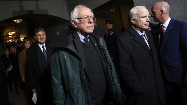 Sen. Bernie Sanders wore a demure parka to Donald Trump's Inauguration.