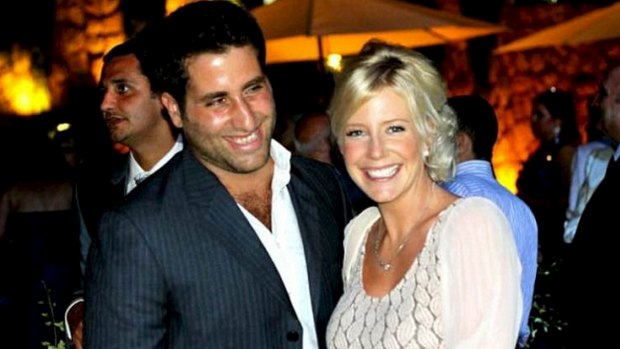 Sally Faulkner, who has returned to Australia without the two children she tried to retrieve from Lebanon, seen here with estranged husband Ali Elamine.