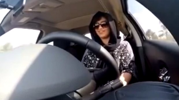 A video made by Loujain al-Hathloul shows her driving towards the United Arab Emirates-Saudi Arabia border before her arrest.
