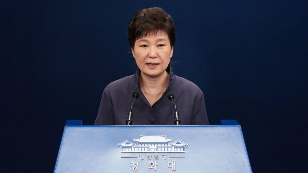 Engulfed in crisis: South Korea's President Park Geun-Hye.