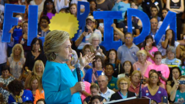Most polls show Democratic presidential nominee Hillary Clinton has a slight advantage in Florida.