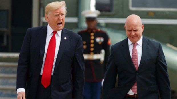 US President Donald Trump and National Security Adviser H.R. McMaster leave for Miami to announce changes to Cuba policy.