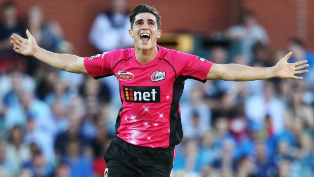Sean Abbott tied with Daniel Hughes for Sydney Sixers player of the year honours.