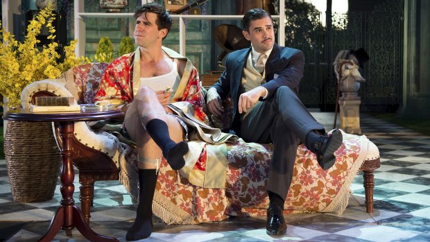 Aaron Tsindos (left) and Scott Sheridan in <i>The Importance of Being Earnest.</i>

