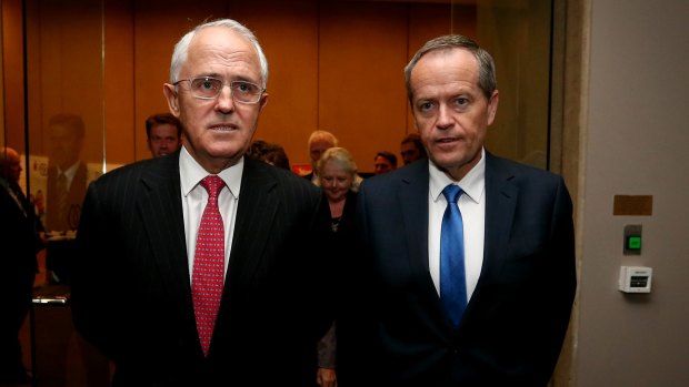 Prime Minister Malcolm Turnbull and Opposition Leader Bill Shorten.