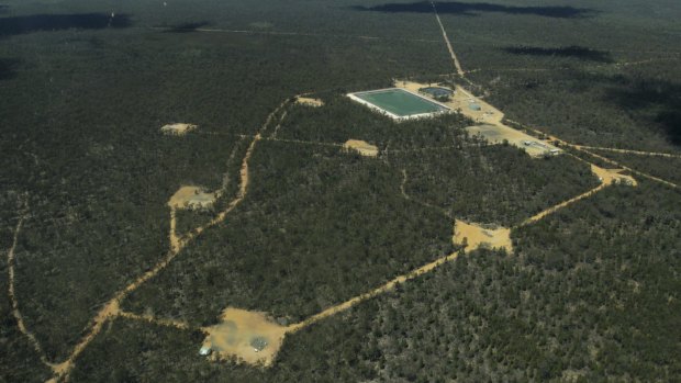 Part of the Narrabri gas project in the Pilliga State Forest.