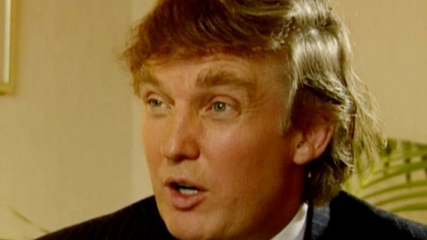 Donald Trump in 1993 talking about his womanising image and saying it was fortunate that he didn't have to run for political office. 