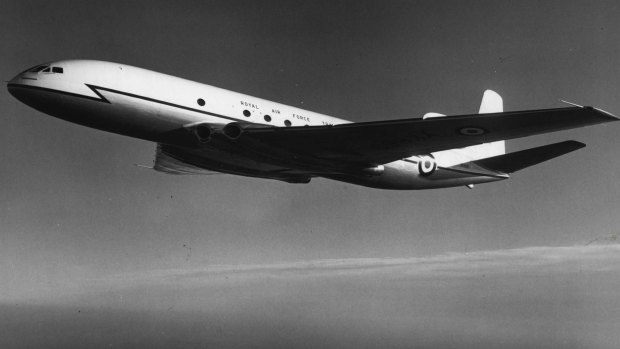 The world's first commercial jet airliner, the De Havilland Comet.
