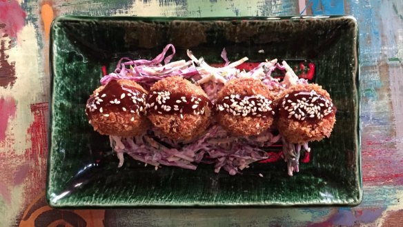 Tonkatsu croquettes at Tokyo Tina.