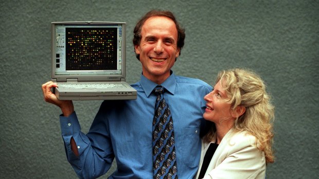 Dr Alan and Dr Elizabeth Finkel pictured in 2000.