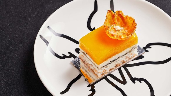 Black Star Pastry's seven-layered mango yuzu cake.