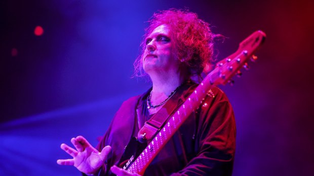 Robert Smith of the Cure at Rod Laver Arena.