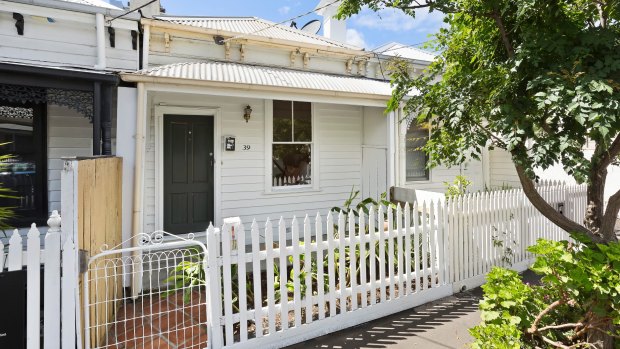 The one-bedroom weatherboard at 39 Cobden Street South Melbourne that the agent described as "tiny".