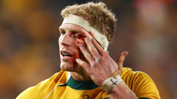 On deck: David Pocock will combine with Michael Hooper in the Wallabies' World Cup opener against Fiji.