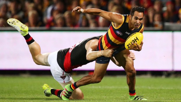 Six of the best: Crow goalsneak Eddie Betts was unstoppable.