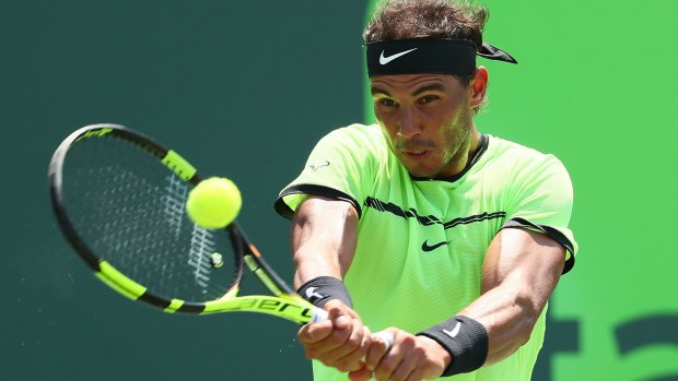 Taking it slow: Rafael Nadal is one of the players who has consistently taken longer than allowed between points.