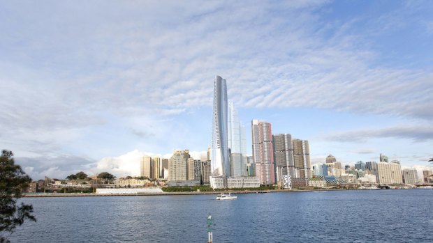 The Crown casino and hotel will be the tallest building in Sydney and has been compared to Blues Point Tower, an unloved apartment building designed by Harry Seidler.