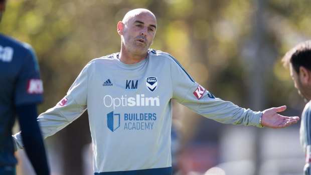 Sticking to the plan: Melbourne Victory coach Kevin Muscat isn't going to deviate from what has secured his side second place on the A-League ladder.  