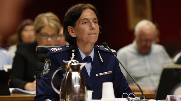 Deputy Commissioner of NSW Police Catherine Burn appears before the bugging inquiry on Tuesday.
