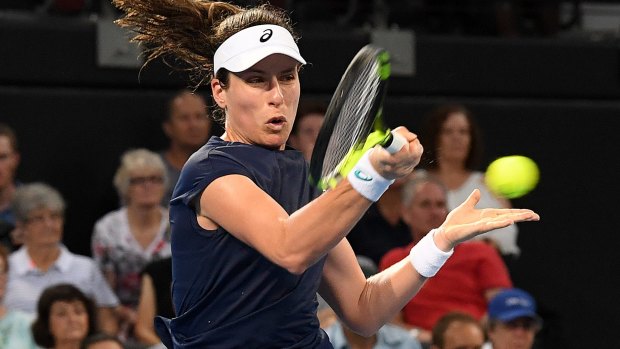 World No.9 Johanna Konta recovered from a set down to beat Ajla Tomljanovic and book her spot in the quarter-finals.