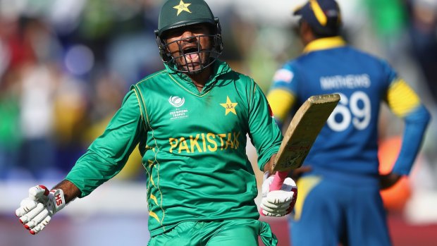 Leading from the front: Pakistan skipper Sarfraz Ahmed steered his side to victory.