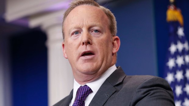 Sean Spicer berated reporters as White House press secretary.
