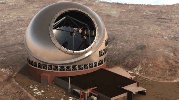 An artist's impression of the new Thirty Metre Telescope. 