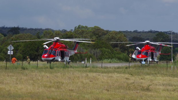 Seriously injured passengers air lifted from the scene