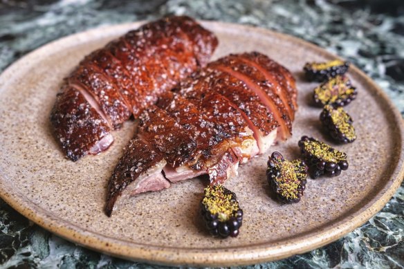 Dry-aged honey roasted duck for two.