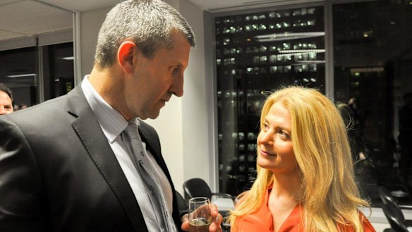Edward Mandla with Angela Vithoulkas at Sydney Matters function earlier this year.