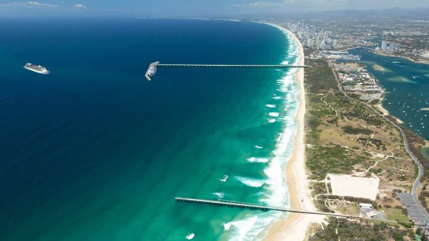 An oceanside cruise hhip terminal, with an 800-metre jetty, has been proposed for the Gold Coast.