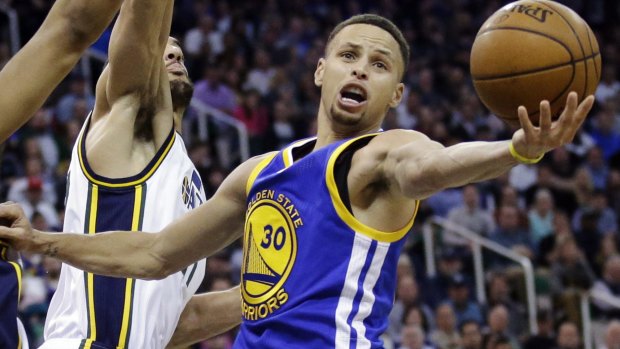 Irresistible: Stephen Curry is in record-breaking form.
