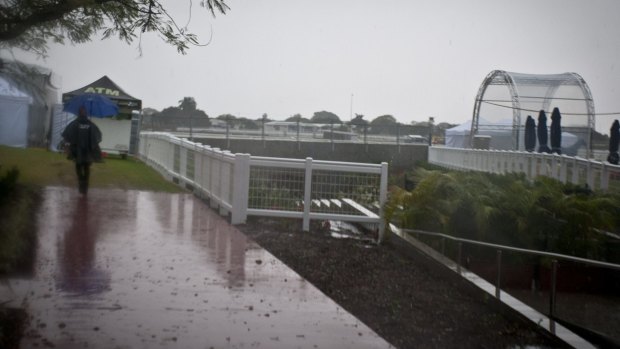 A sad sight for Eagle Farm officials.