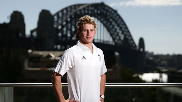Nearly gave it away: Australian triathlete Ryan Fisher.