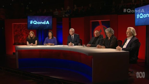 The panel on ABC's Q&A.