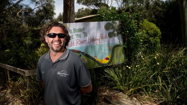 Kennett River Holiday Park owner Paul Grocott welcomed the re-opening of the Great Ocean Road to his town on Monday.