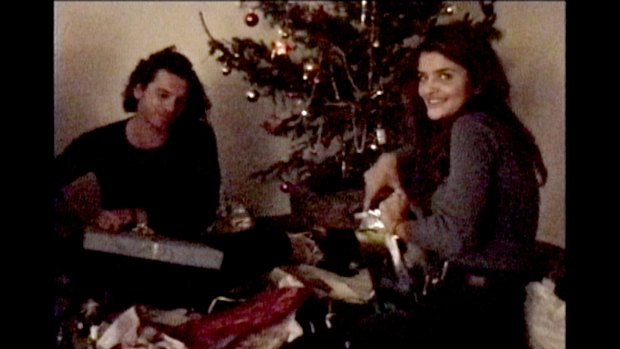 Michael Hutchence with Helena Christensen at his French villa as seen in The Last Rockstar.