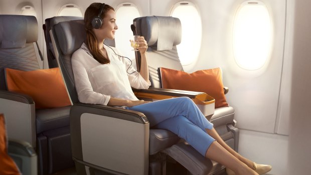 Premium economy on a Singapore Airlines A350.