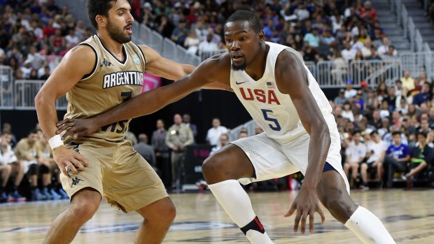 Golden chance: Kevin Durant of Team USA.