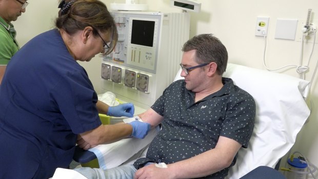 Haemophilia B patient Mark Lee was dependent on up to three infusions every week to prevent excessive bleeding.
