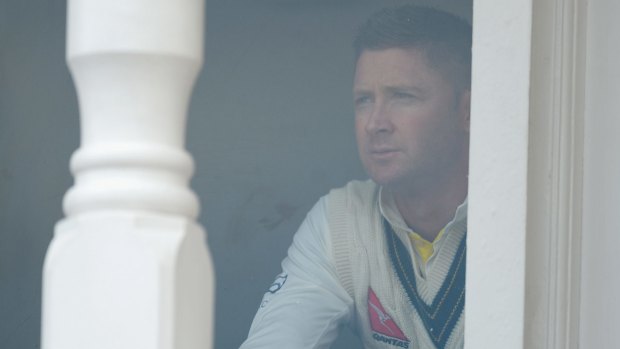 Terrible day at the office: Michael Clarke.