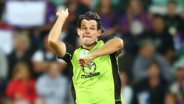 Bright spot: Thunder bowler Clint McKay is the leading wicket taker in the Big Bash League.