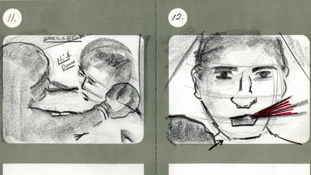 Storyboards for <i>Raging Bull</i> from the Scorsese exhibition at the Australian Centre for the Moving Image.