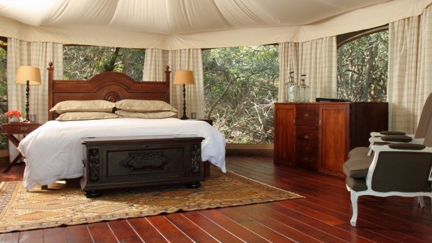 Thanda Private Game Reserve and tented camp, Africa. 