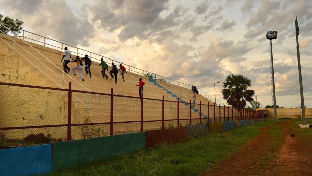 Dusty: Juba Stadium in South Sudan.